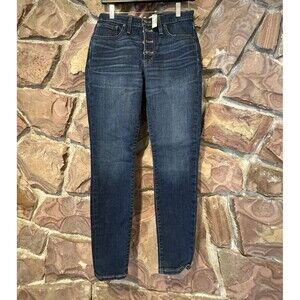 Madewell Women's Skinny Jeans in Dark Indigo Wash
